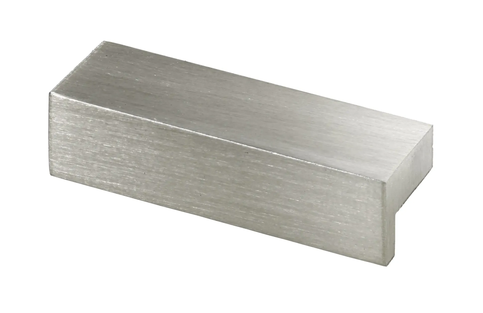 Hettich Möbelgriff Aluminium Edelstahl Optik 13 x 47 x 15 mm - 1 Stück