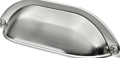 Hettich Möbelgriff Muldengriff 96 mm edelstahl optik - 1 Stück