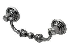 Hettich Möbelgriff Zinkdruckguss silber 30 x 65 x 15 mm - 1 Stück
