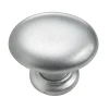 Hettich Möbelknopf Kunststoff Aluminium-Optik Ø 33,0 mm - 1 Stück