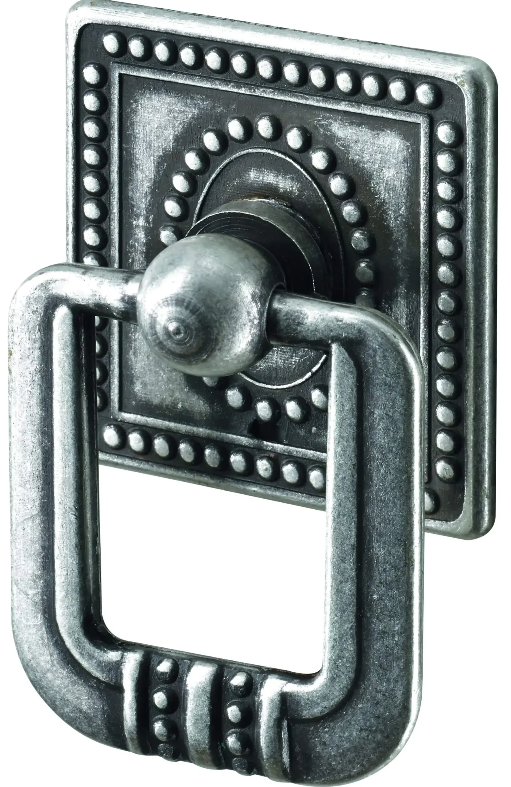 Hettich Möbelknopf Messing silber 35,0 x 33,0 mm - 1 Stück