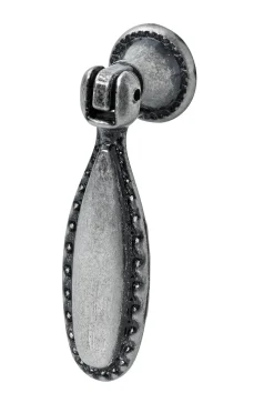 Hettich Möbelknopf Zinkdruckguss silber 60,0 x 18,5 mm - 1 Stück