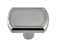 Hettich Möbelknopf Zinkdruckguss vernickelt 18,0 x 28,0 mm - 1 Stück