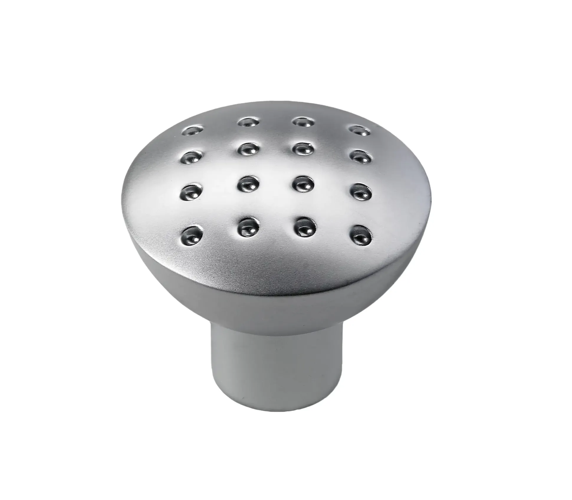 Hettich Möbelknopf Zinkdruckguss Aluminium-Optik Ø 28,0 mm - 1 Stück