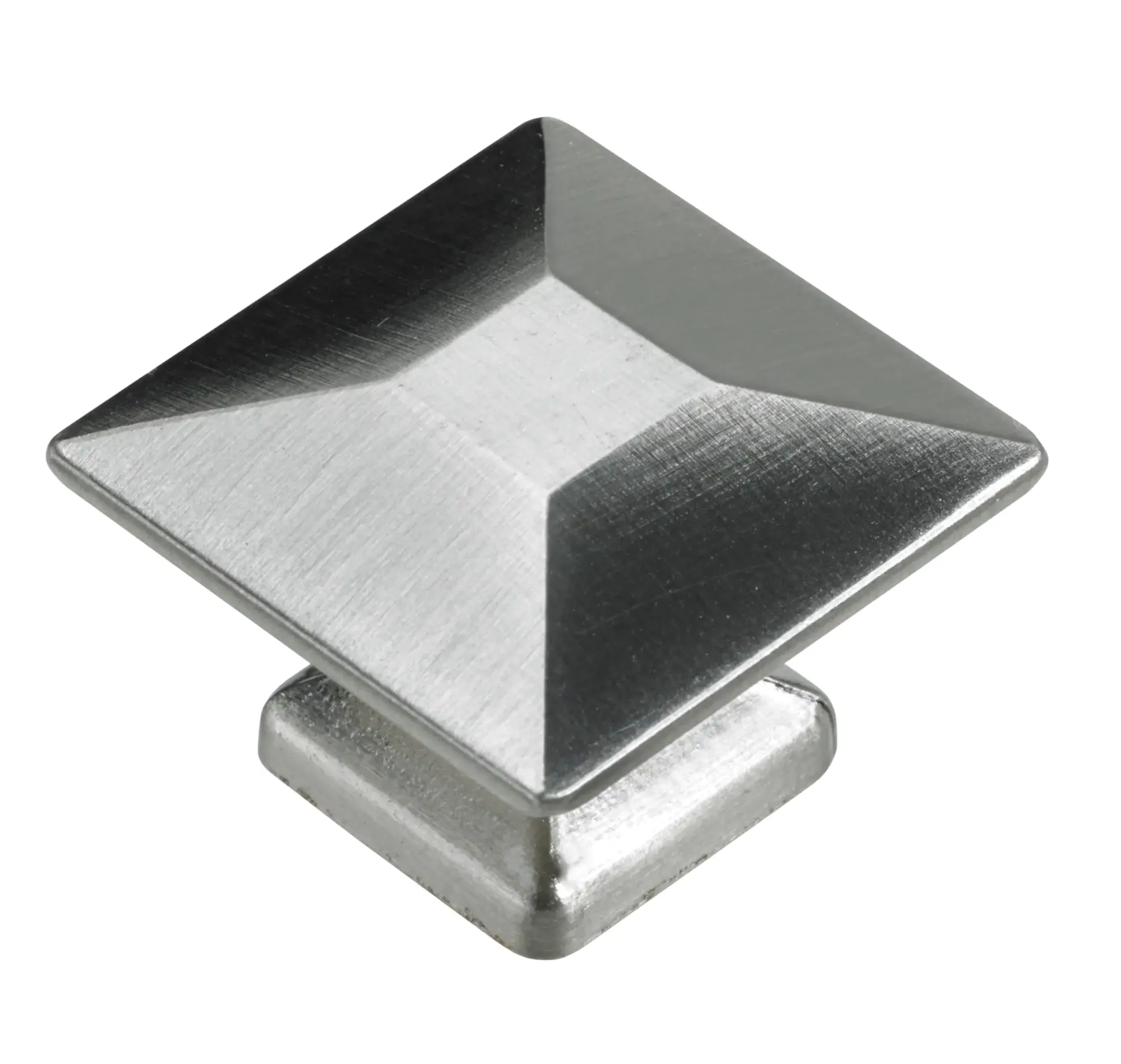 Hettich Möbelknopf Zinkdruckguss Edelstahl-Optik 58,0 x 20,0 mm - 1 Stück