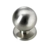 Hettich Möbelknopf Zinkdrukguss Edelstahl-Optik Ø 29,0 mm - 1 Stück