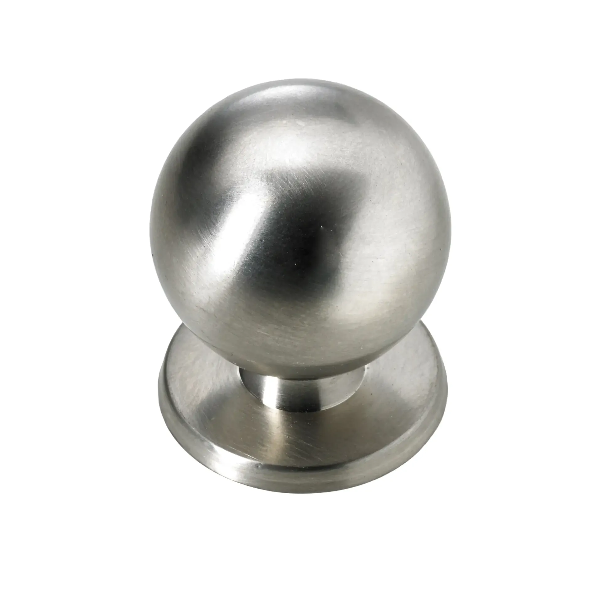 Hettich Möbelknopf Zinkdrukguss Edelstahl-Optik Ø 29,0 mm - 1 Stück