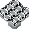 Hettich Möbelknopf Zinkdruckguss silber 25,0 x 25,0 mm - 1 Stück