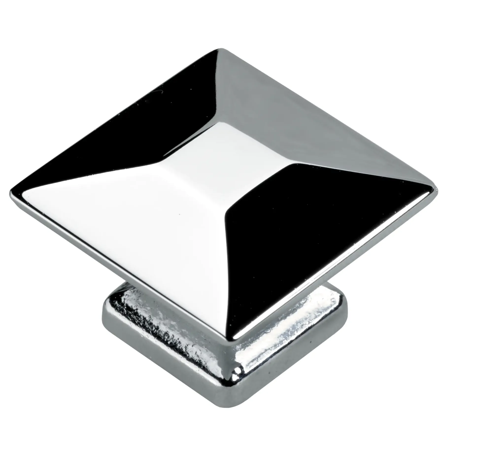Hettich Möbelknopf Zinkdruckguss verchromt 25,0 x 25,0 mm - 1 Stück