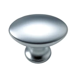 Hettich Möbelknopf Zinkdruckguss Aluminium-Optik 18,0 x 27,0 mm - 1 Stück