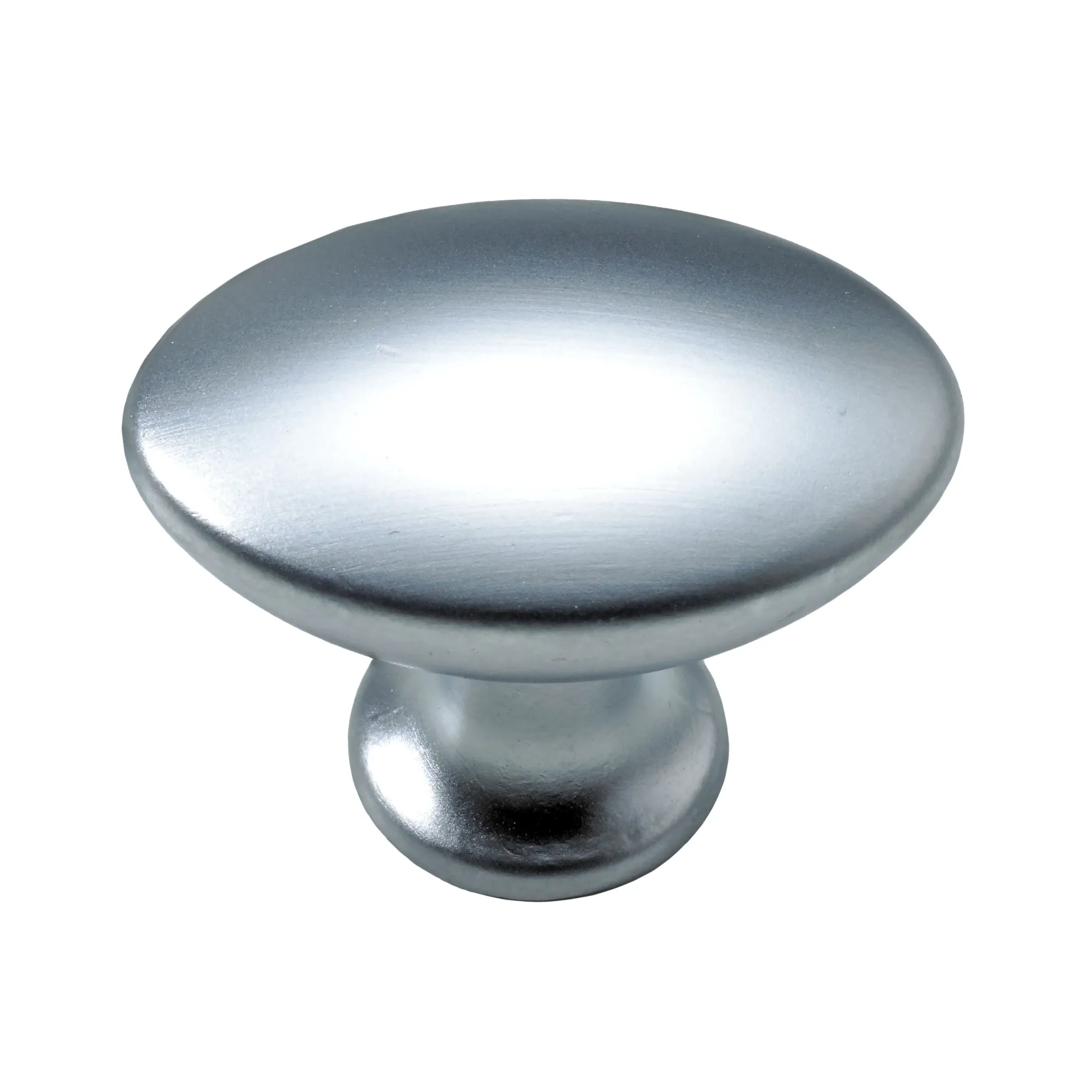 Hettich Möbelknopf Zinkdruckguss Aluminium-Optik 18,0 x 27,0 mm - 1 Stück