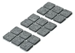 Hettich Parkettgleiter grau 20 x 20 x 3.0 mm - 18 Stück