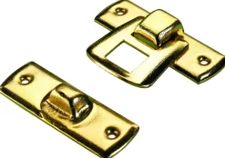 Hettich Schatullenverschluss Stahl, vermessingt, 20 x 30 mm, 1 Stück