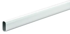 Hettich Schrankrohr für schwere Belastung Ø 30/15 x 2000 mm, oval, weiß