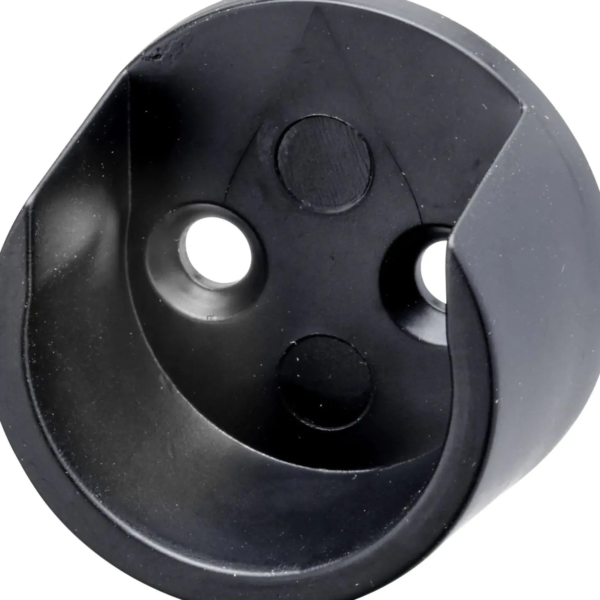 Hettich Schrankrohrlager rund Ø 25 mm schwarz - 2 Stück