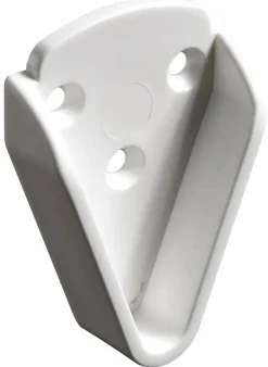 Hettich Schrankrohrlager Ø 25 mm Kusntstoff weiß, Keilform, 2 Stück