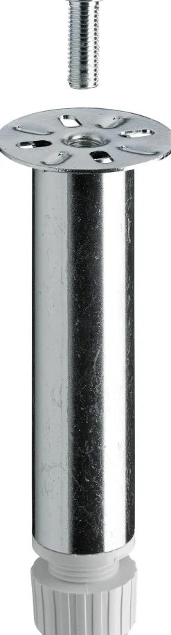 Hettich Sockelverstellfuß 150 mm 3 - 4 kg , verchromt