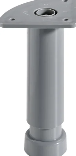 Hettich Sockelverstellfuß 3,2 x 13 - 18 cm Kunststoff grau - 1 Stück
