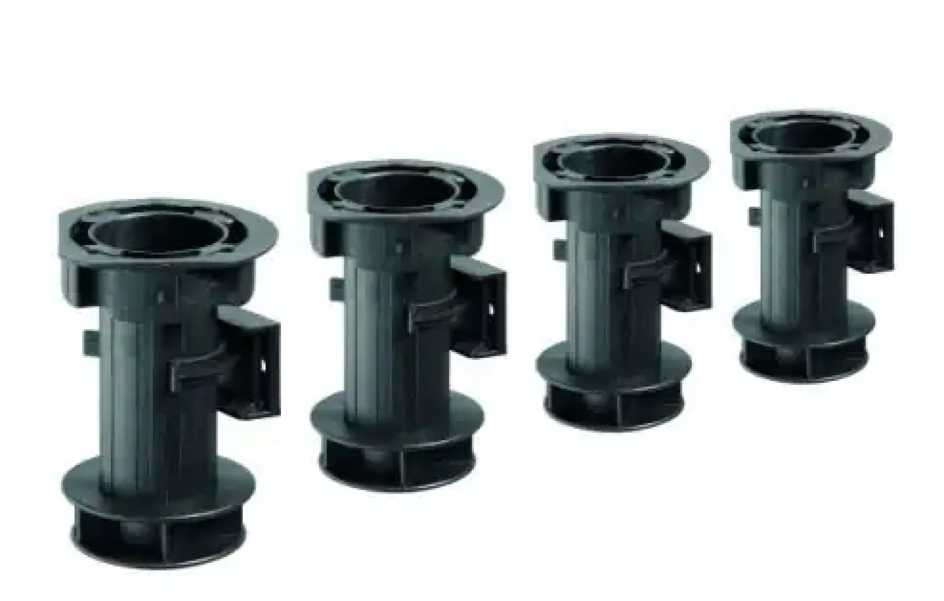 Hettich Sockelverstellfuß-Set Kunststoff 25 x 100-120 mm schwarz