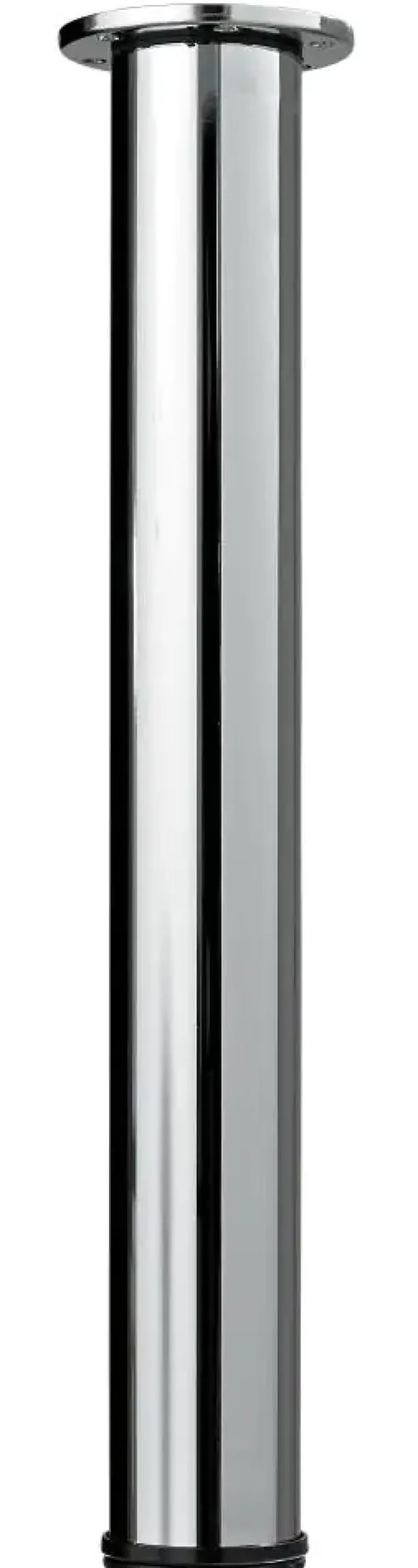 Hettich Tischbein 7,6 x 70 - 110 cm Stahl verchromt - 1 Stück