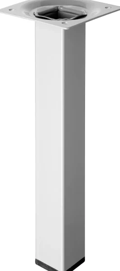 Hettich Tischbein 2,5 x 20 cm Stahl Aluminium-Optik - 1 Stück