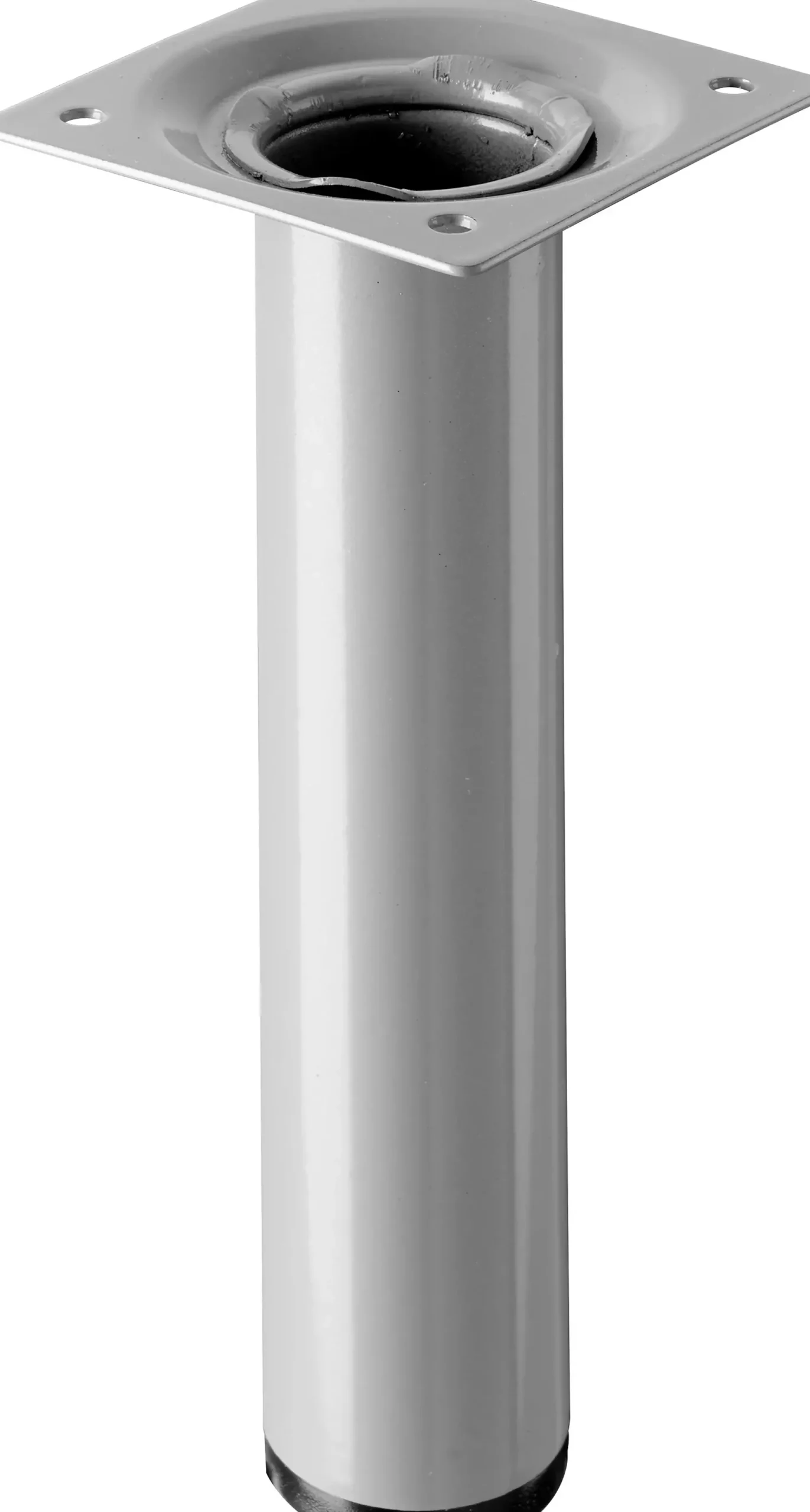 Hettich Tischbein 3,0 x 15 cm Stahl Aluminium-Optik - 1 Stück