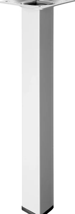 Hettich Tischbein 2,5 x 25 cm Stahl Aluminium-Optik - 1 Stück