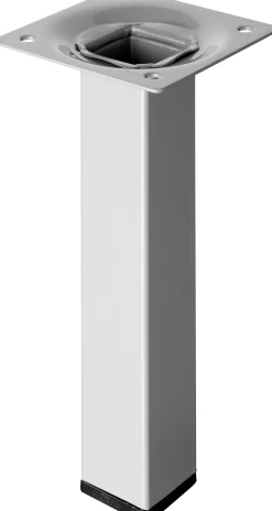 Hettich Tischbein 2,5 x 15 cm Stahl Aluminium-Optik - 1 Stück