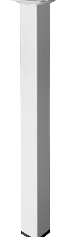 Hettich Tischbein 2,5 x 30 cm Stahl Aluminium-Optik - 1 Stück