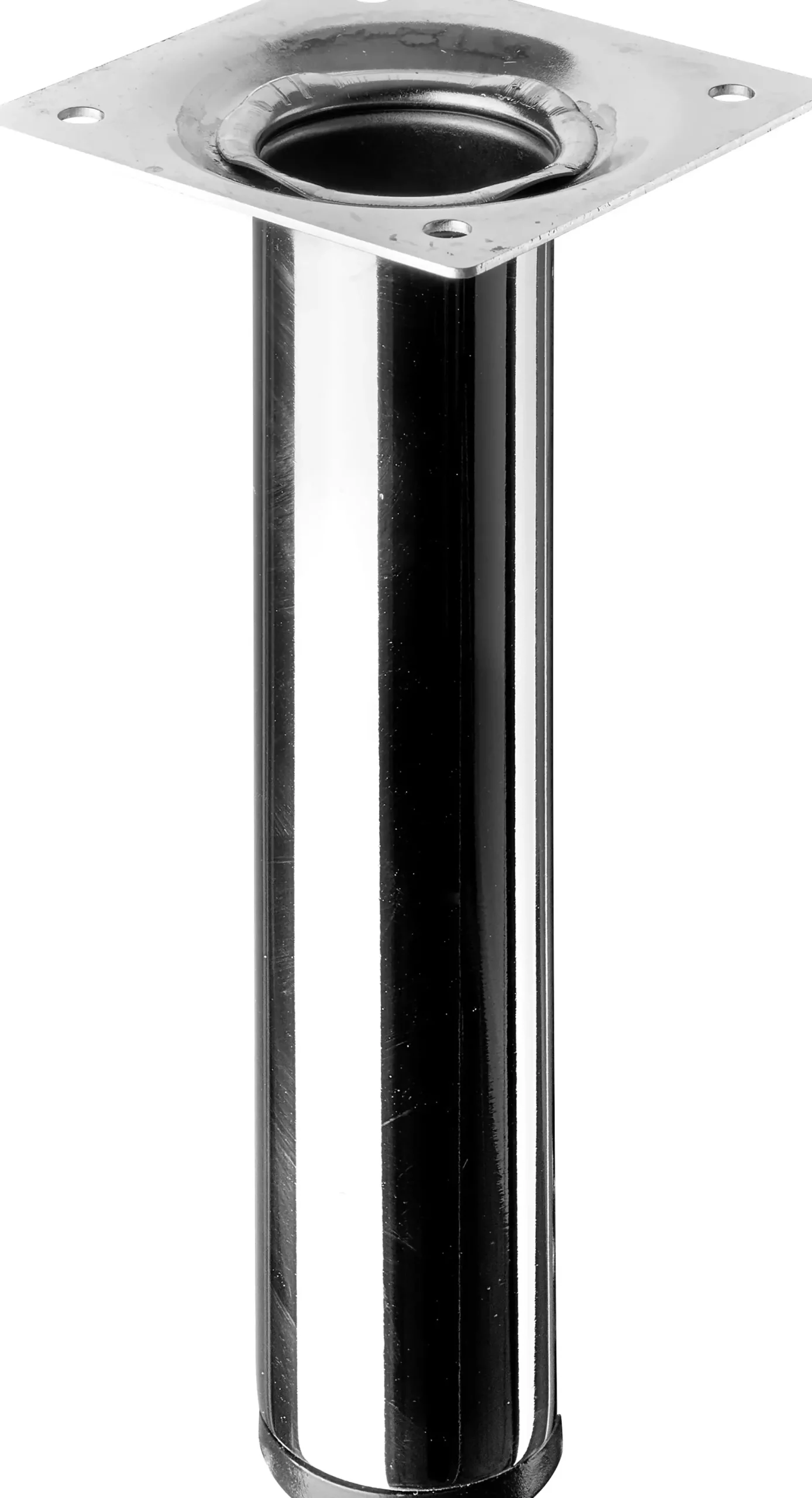 Hettich Tischbein 3,0 x 15 cm Stahl verchromt - 1 Stück
