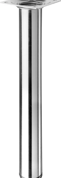 Hettich Tischbein 3,0 x 25 cm Stahl Edelstahl-Optik - 1 Stück