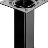 Hettich Tischbein 10 x 2,5 x 2,5 cm Stahl schwarz - 1 Stück