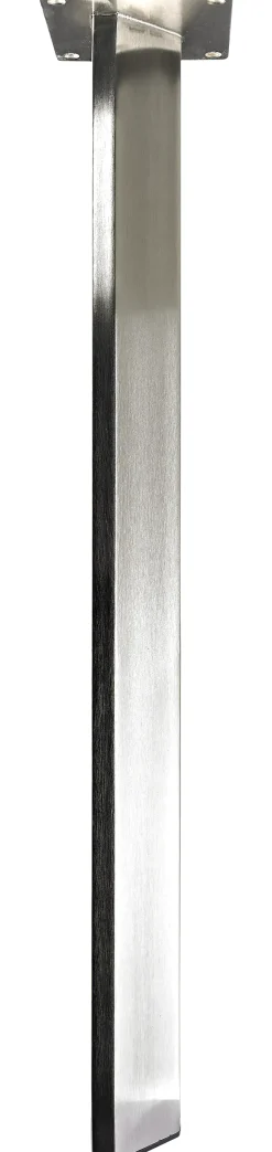 Hettich Tischbein 6,0 x 6,0 x 71 cm Edelstahl-Optik