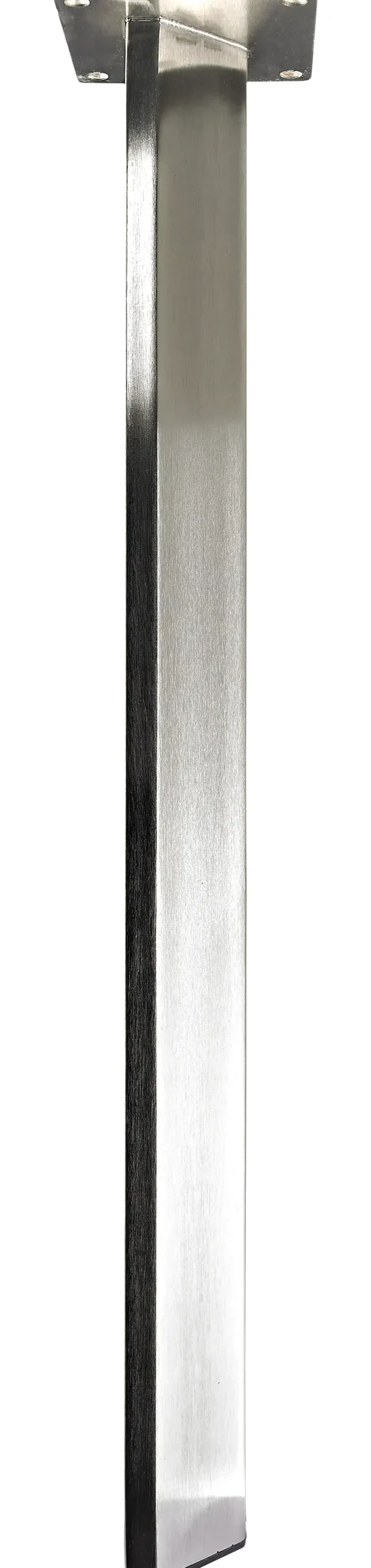 Hettich Tischbein 6,0 x 6,0 x 71 cm Edelstahl-Optik