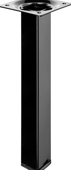 Hettich Tischbein 20 x 2,5 x 2,5 cm Stahl schwarz - 1 Stück