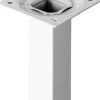 Hettich Tischbein 10 x 2,5 x 2,5 cm Stahl weiß - 1 Stück