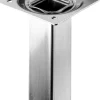 Hettich Tischbein Edelstahl-Optik 25 x 25 x 100 mm Stahl, 1 Stück