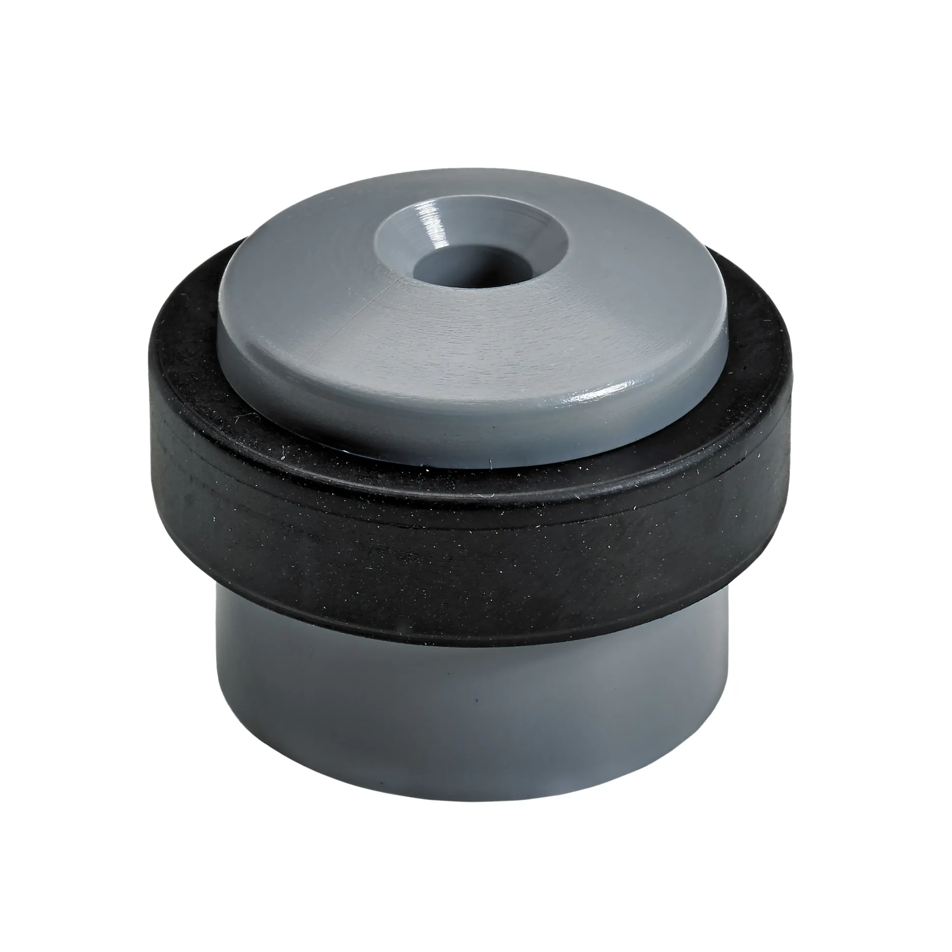 Hettich Türstopper 30,0 x 29/35 mm grau/schwarz - 2 Stück