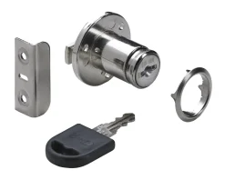 Hettich Zylinder-Klappenschloss Zylinder Ø 18 mm mit Flansch 17-23 mm