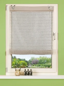 Home Wohnideen Raffrollo Effektvoile stein 140 x 60 cm