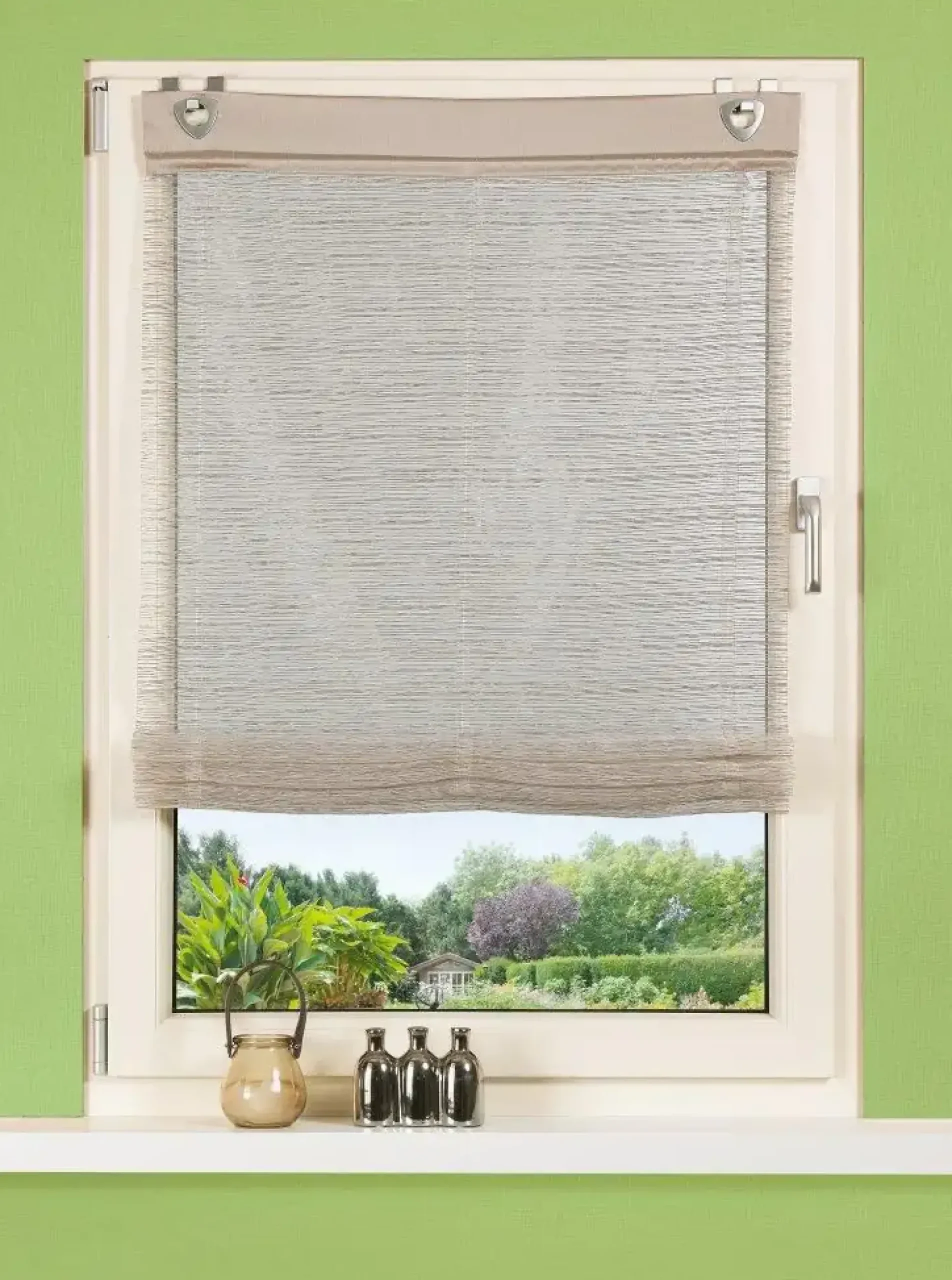 Home Wohnideen Raffrollo Effektvoile stein 140 x 60 cm