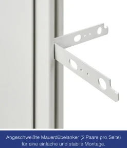Hörmann Brandschutzklappe T30-H8-5 verzinkt 87,5 x 87,5 cm Links/Rechts