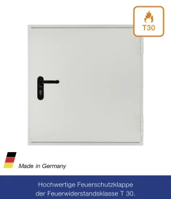 Hörmann Brandschutzklappe T30-H8-5 verzinkt 80 x 80 cm Links/Rechts