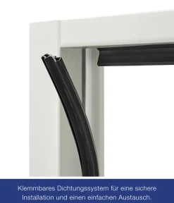 Hörmann Brandschutzklappe T30-H8-5 verzinkt 80 x 80 cm Links/Rechts