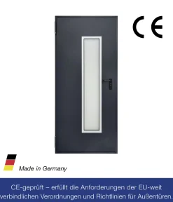 Hörmann Kellertür mit Lichtausschnitt anthrazitgrau 87,5 x 200 cm Links/Rechts