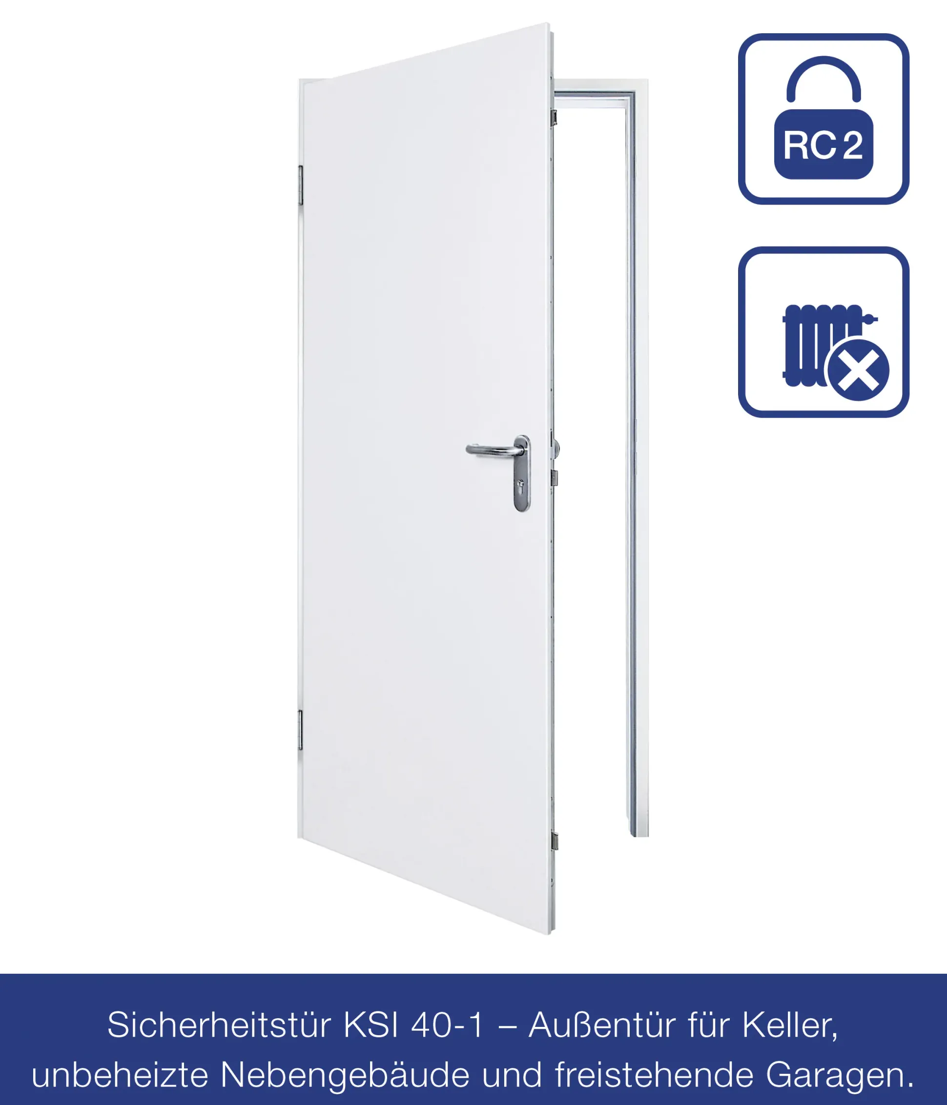 Hörmann Sicherheitstür KSI 40 RC2 100 x 200 cm Links