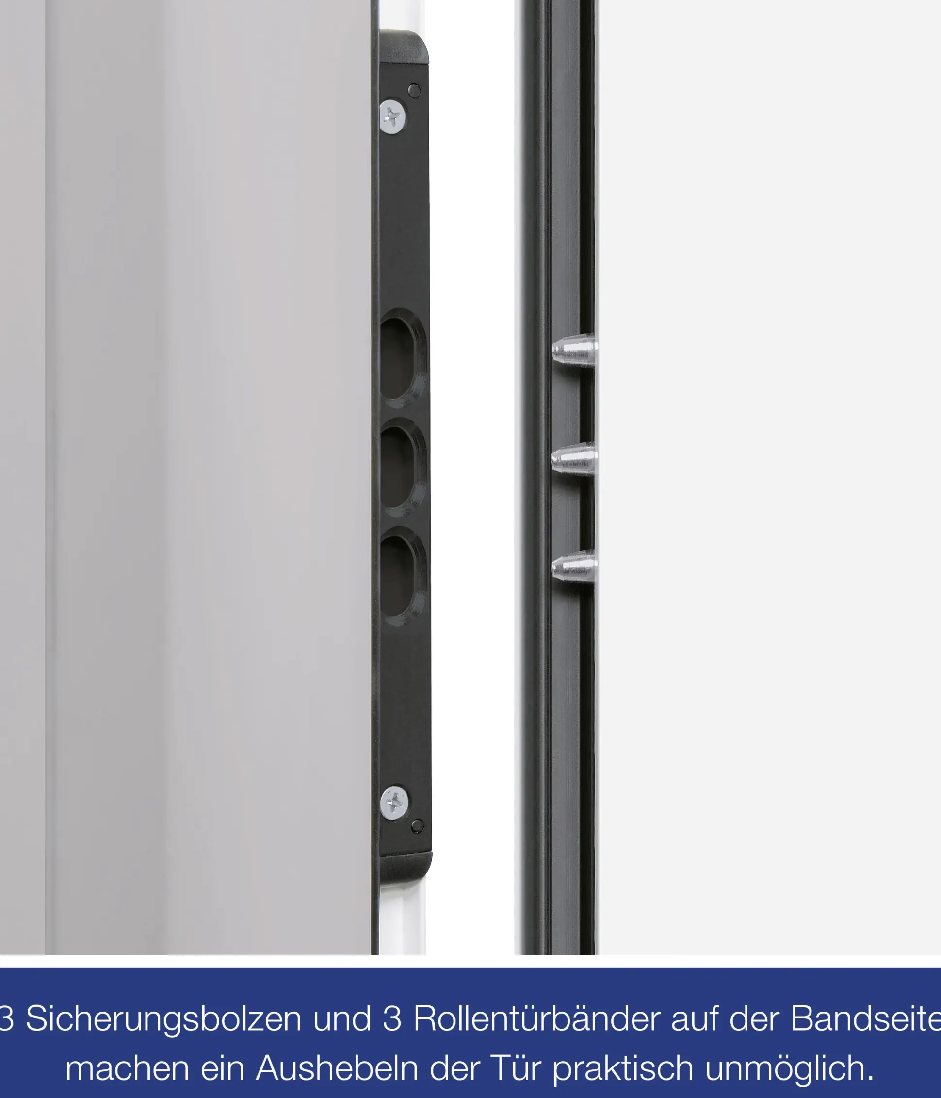 Hörmann Sicherheitstür KSI Thermo46 RC2 weiß 100 x 200 cm Links