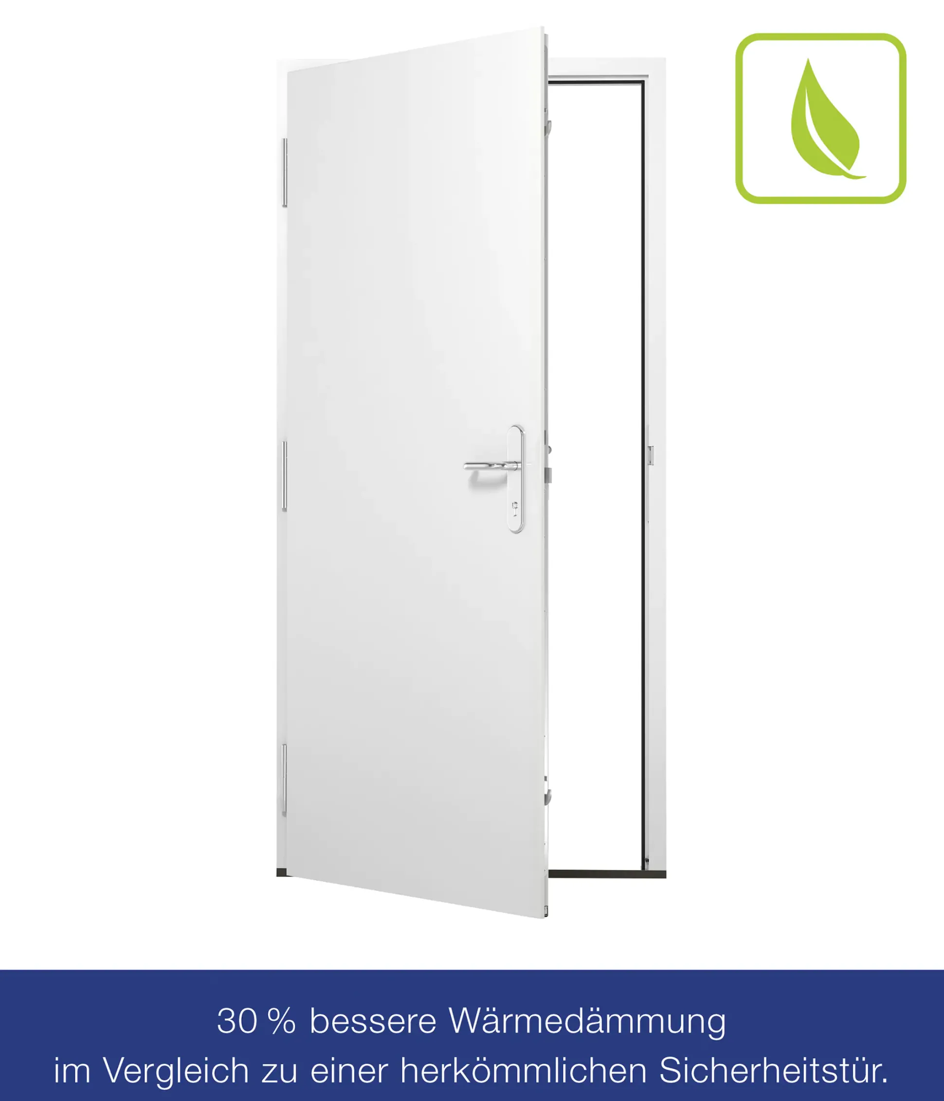 Hörmann Sicherheitstür KSI Thermo46 RC2 weiß 100 x 210 cm Links