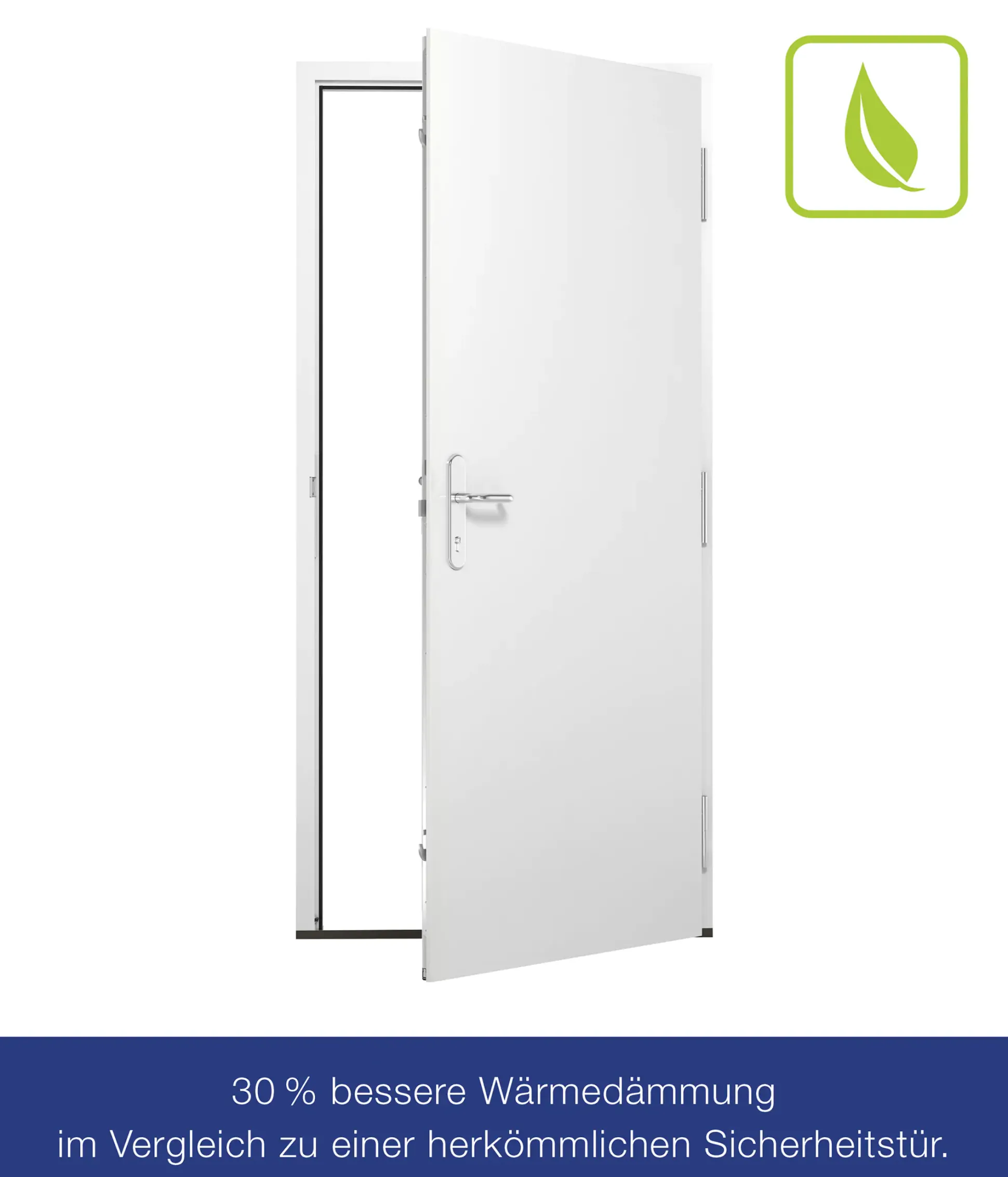 Hörmann Sicherheitstür KSI Thermo46 RC2 weiß 100 x 200 cm Rechts