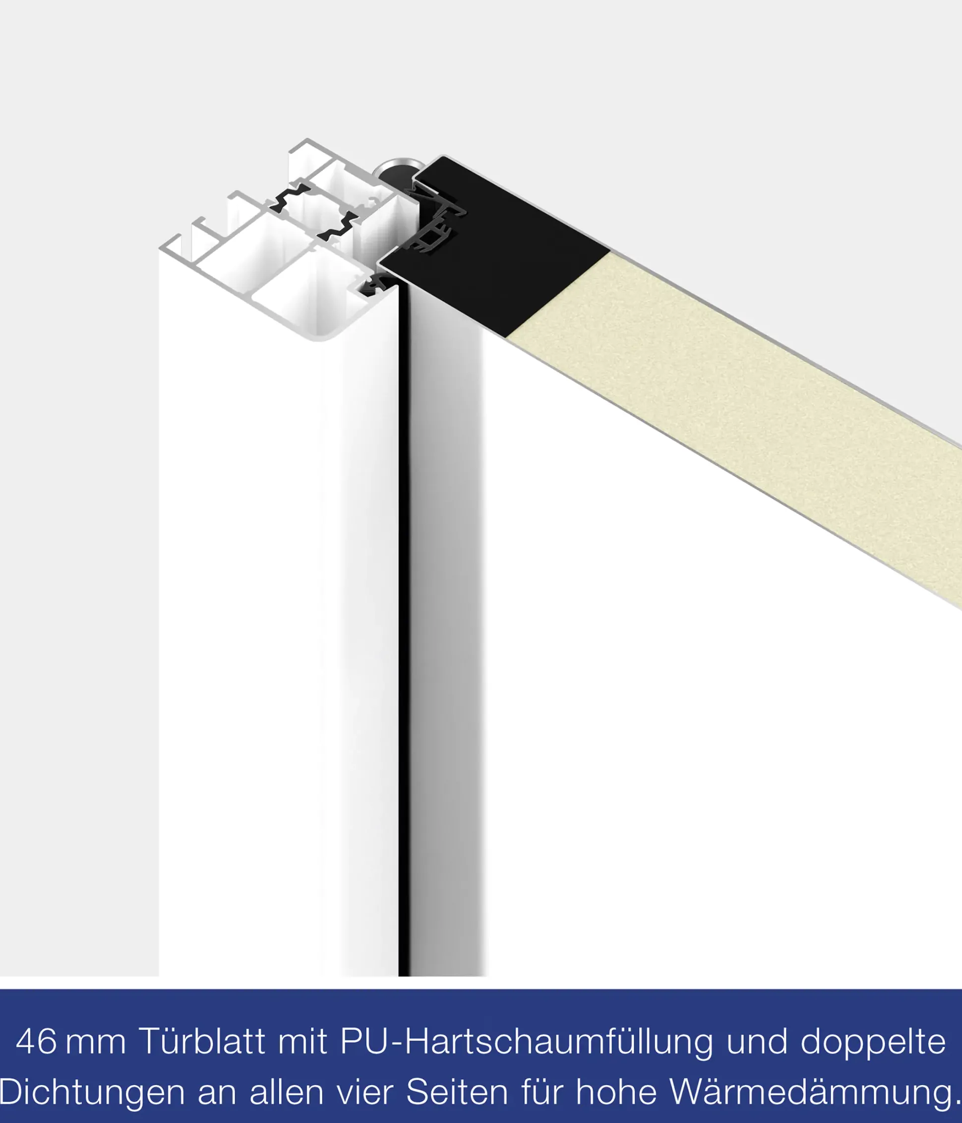 Hörmann Sicherheitstür KSI Thermo46 RC2 weiß 87,5 x 200 cm Rechts